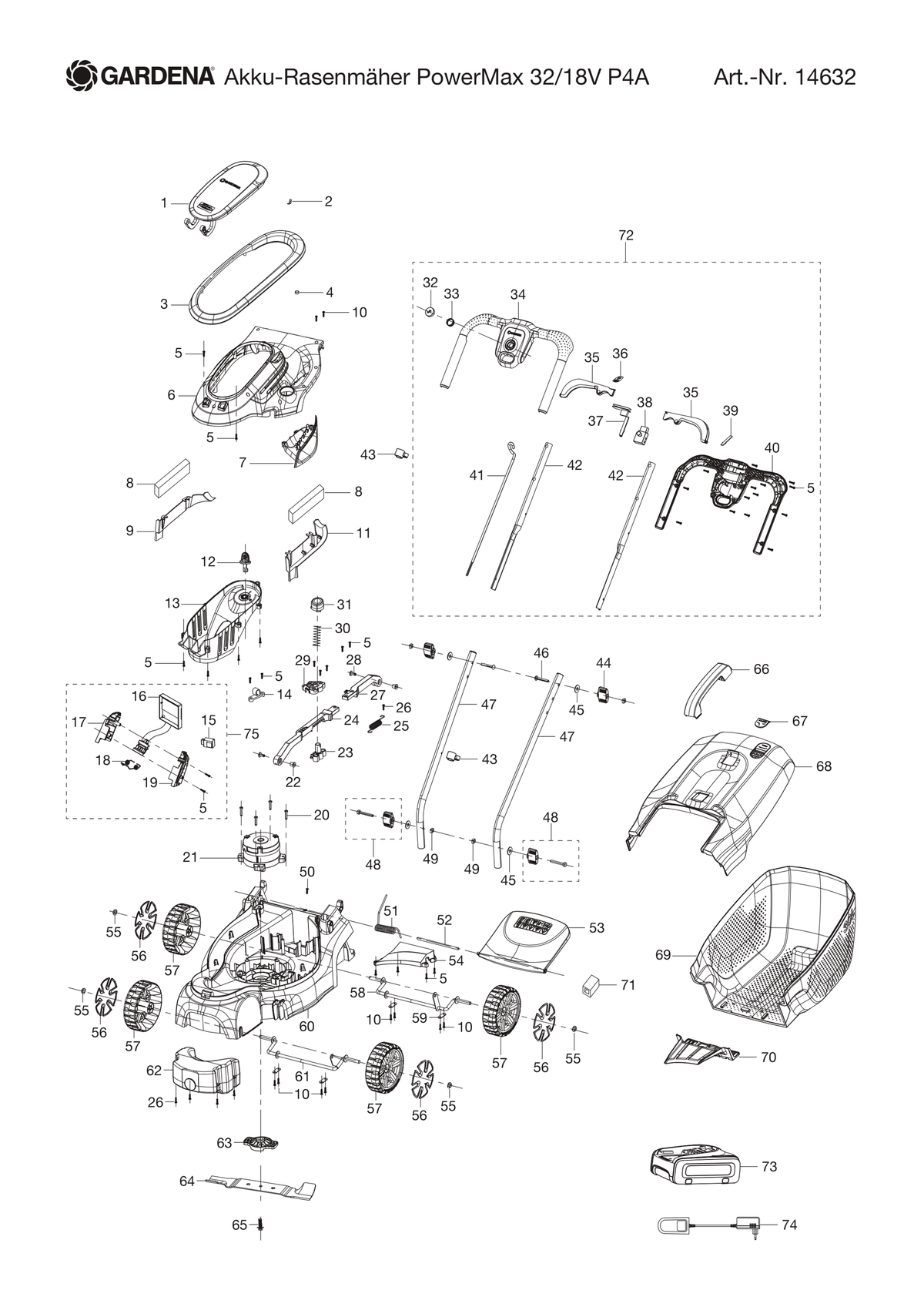 Husqvarna 536782801 onderdelentekening - positie 24