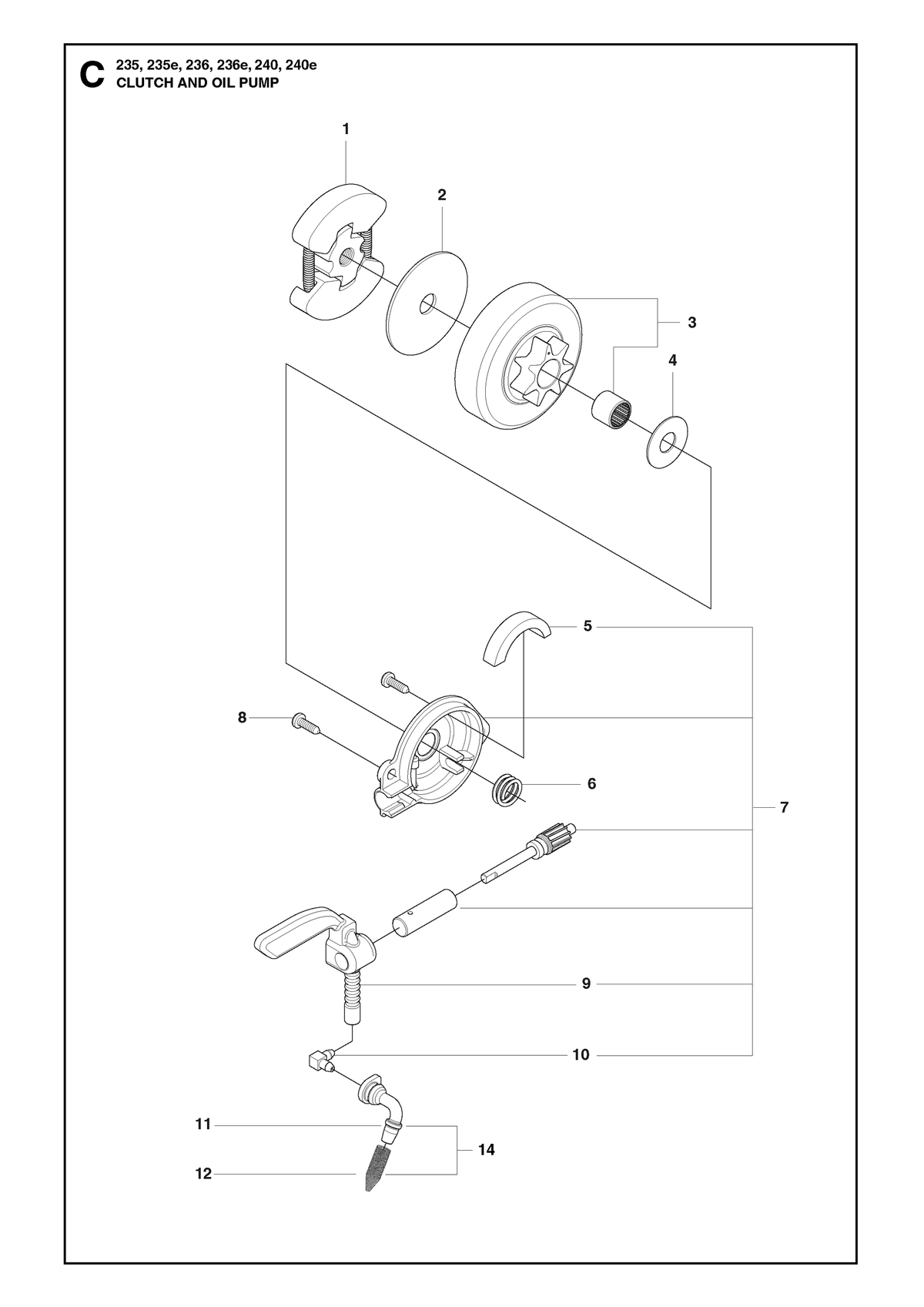 Husqvarna 545069501 onderdelentekening - positie 14