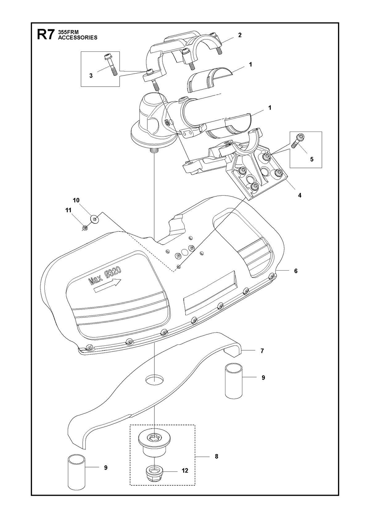 Husqvarna 589695601 onderdelentekening - positie 7