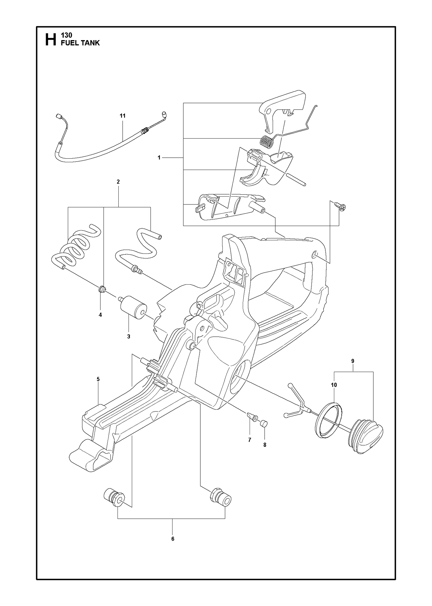 Husqvarna 501518402 onderdelentekening - positie 5