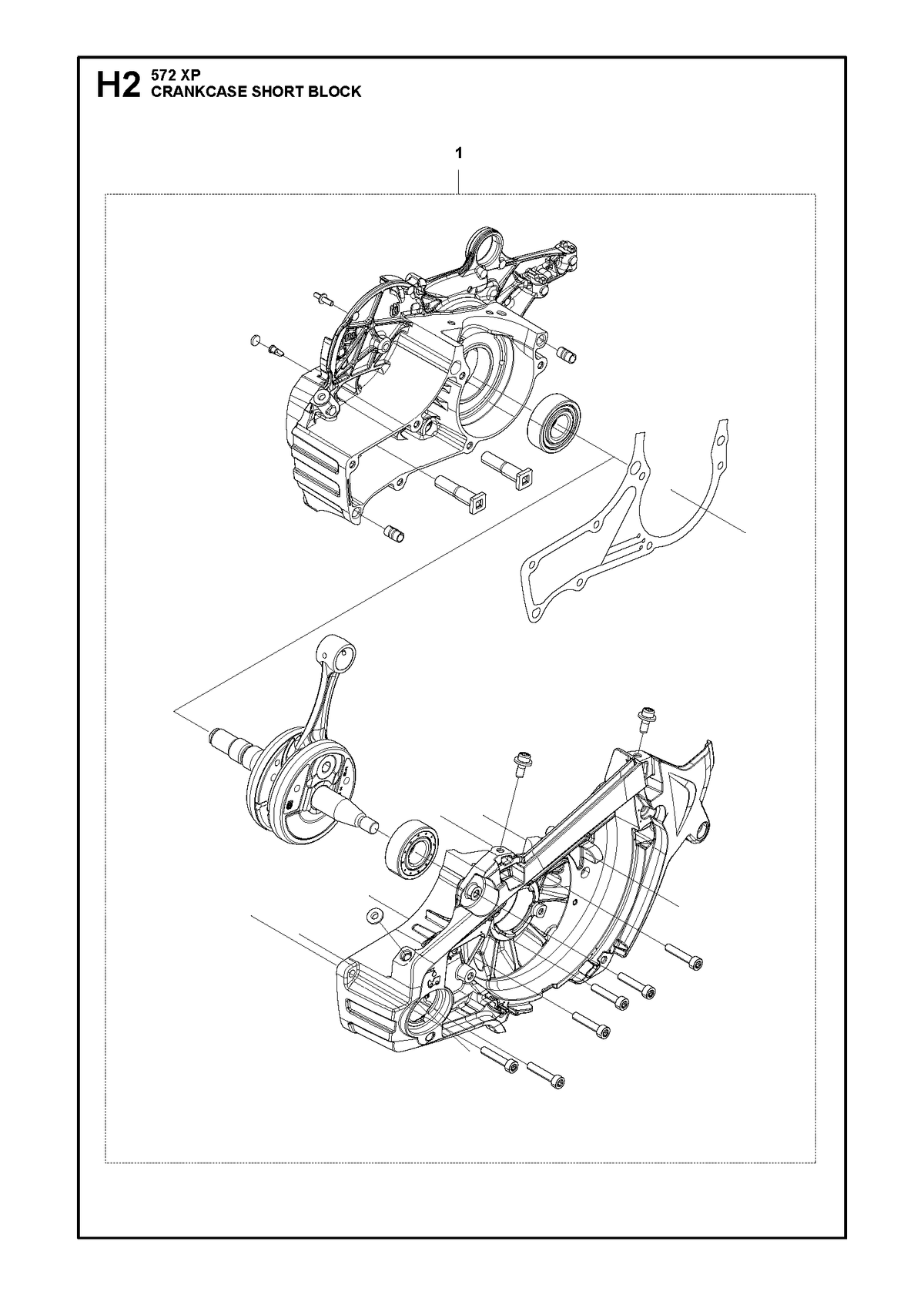 Husqvarna 582752008 onderdelentekening - positie 1