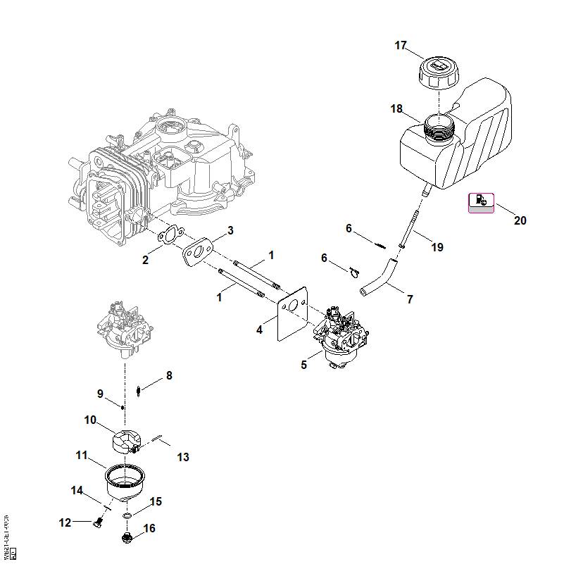 STIHL 0007-122-0700 Tussenplaat positie 3 technische tekening