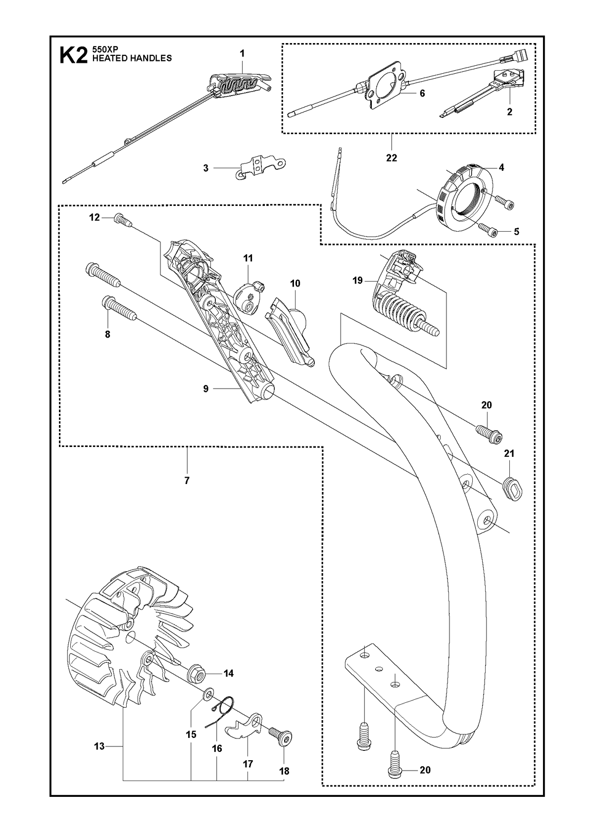 Husqvarna 522741902 onderdelentekening - positie 1