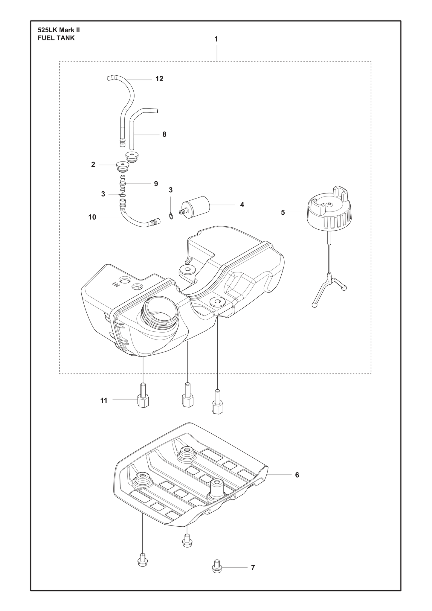 Husqvarna 506707001 onderdelentekening - positie 3