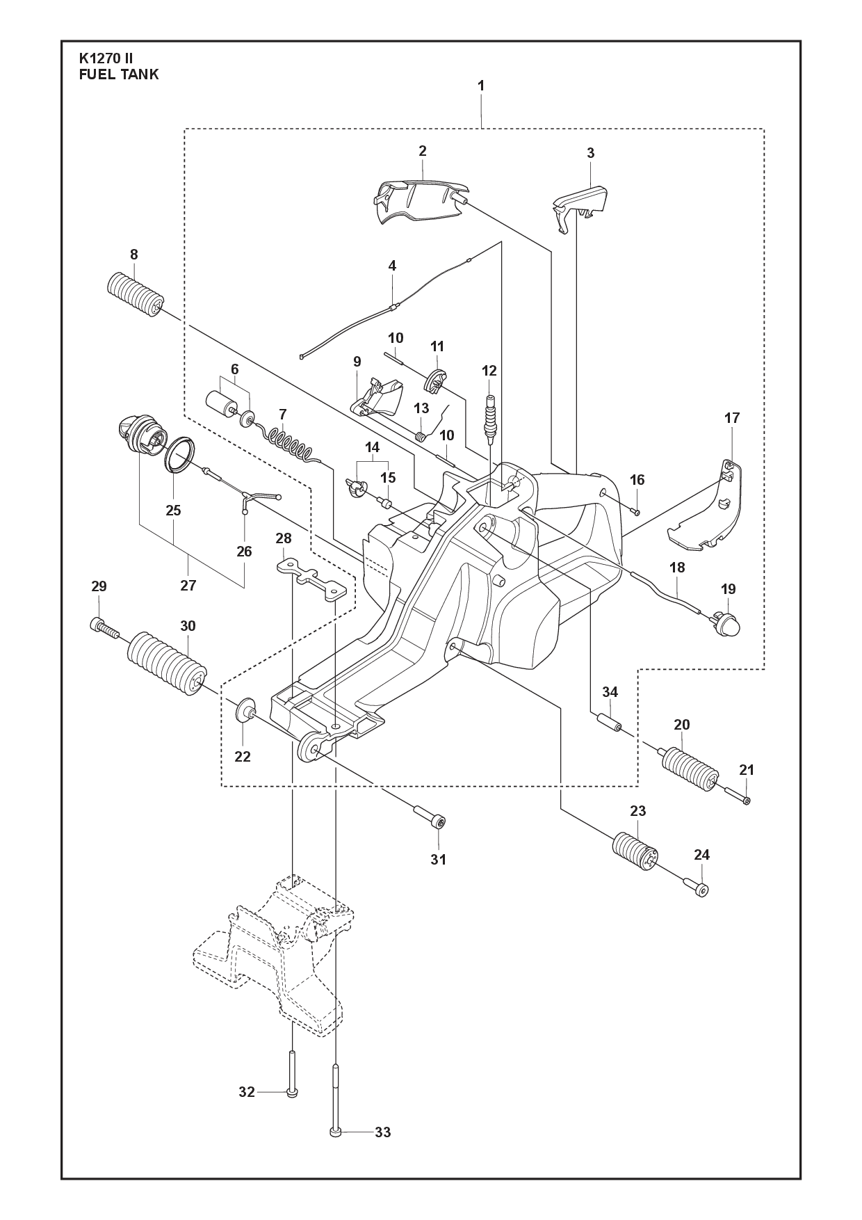 Husqvarna 503132702 onderdelentekening - positie 30
