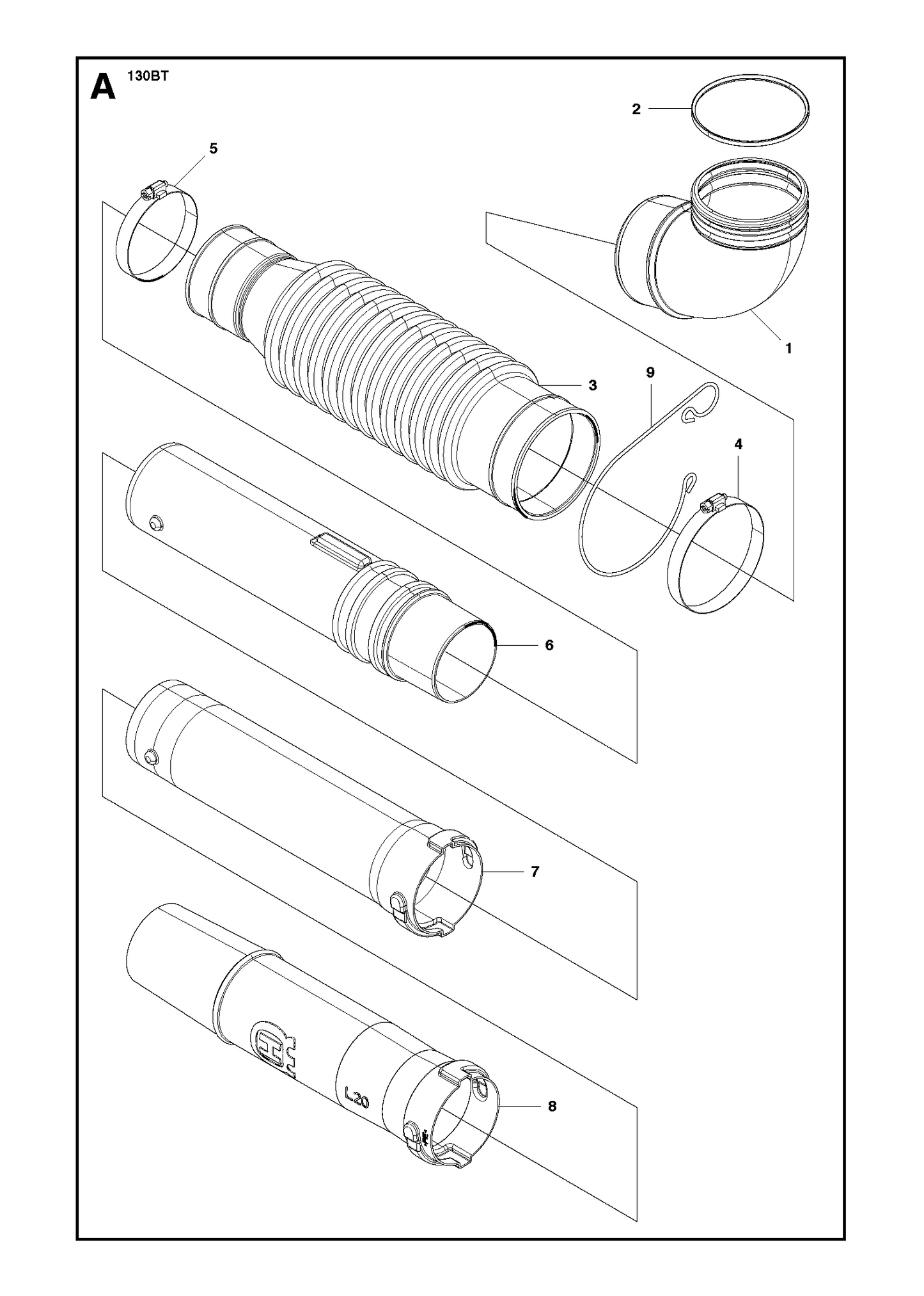 Husqvarna 504064601 onderdelentekening - positie 8