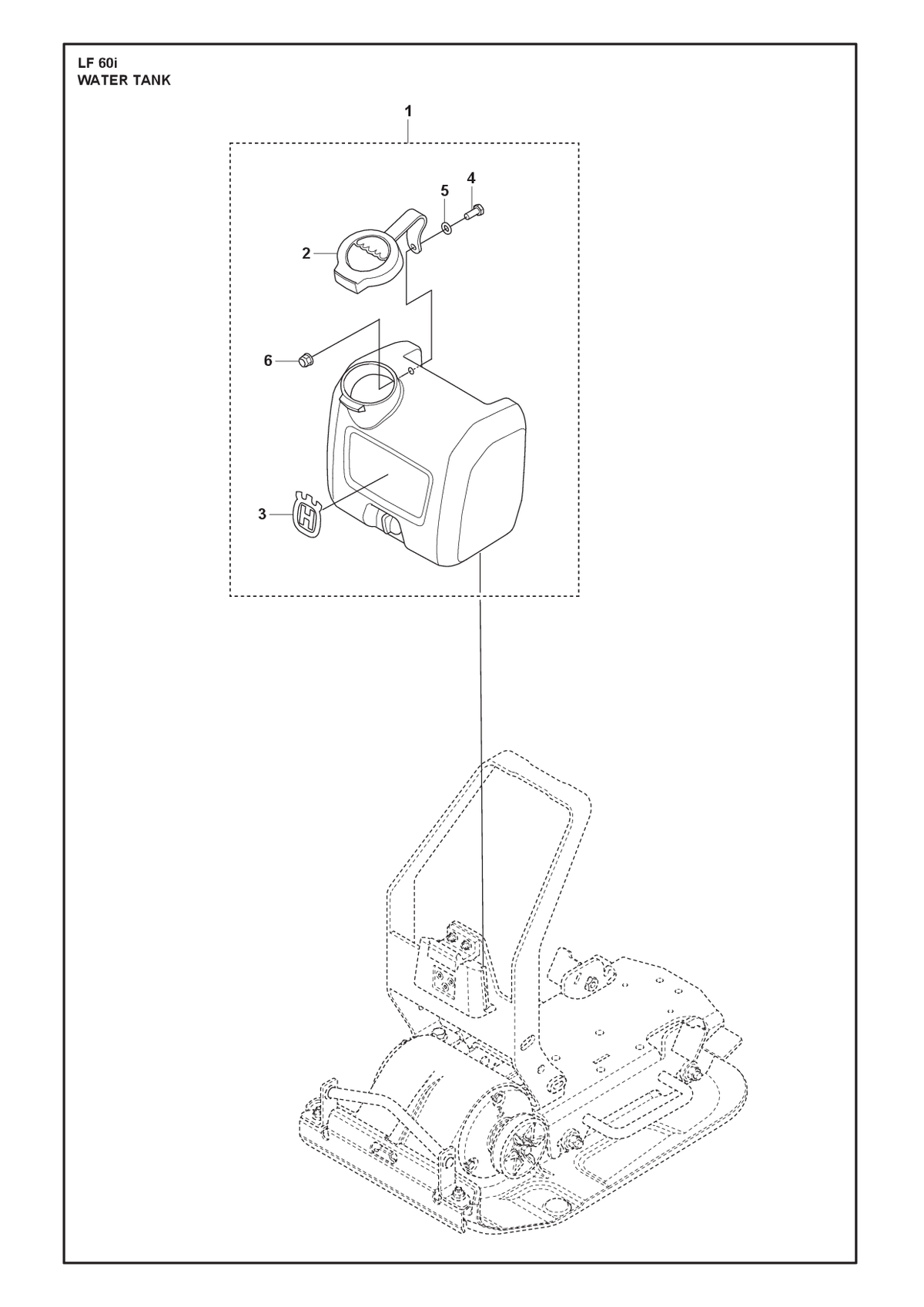 Husqvarna 596327401 onderdelentekening - positie 1