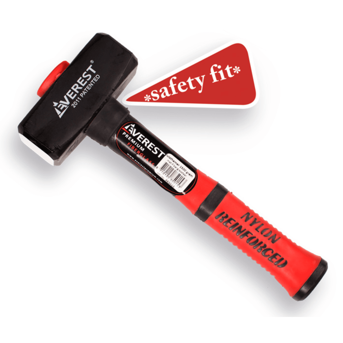 Everest Vuisthamer - Moker met Fiberglas-Steel - 1500 gram - keizers.nu