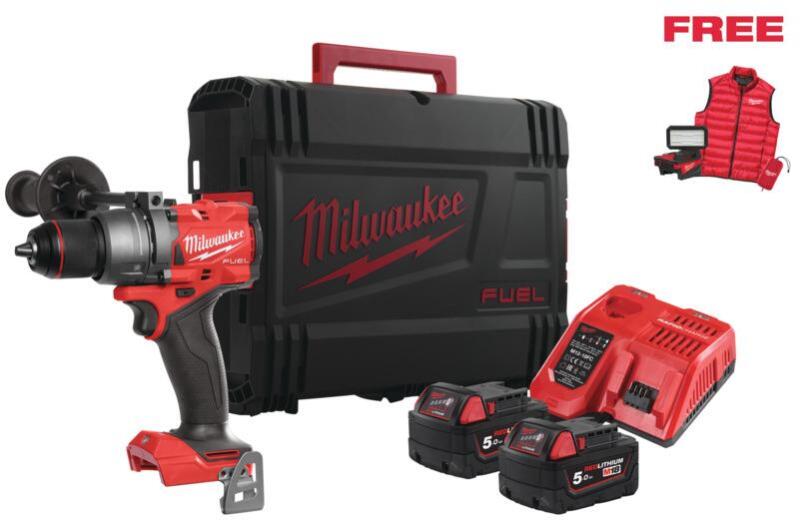 Milwaukee M18 FPD3MC-502X FUEL slagboormachine set