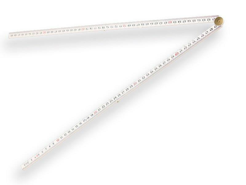 Hultafors Duimstok glasfiber wit - 1 meter - keizers.nu