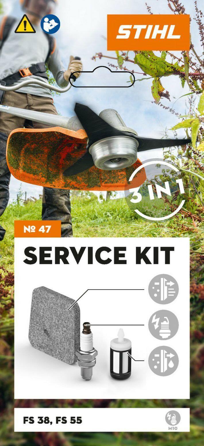 Stihl Service Kit 47 voor FS 38 (alleen 2-mix) & FS 55 - keizers.nu