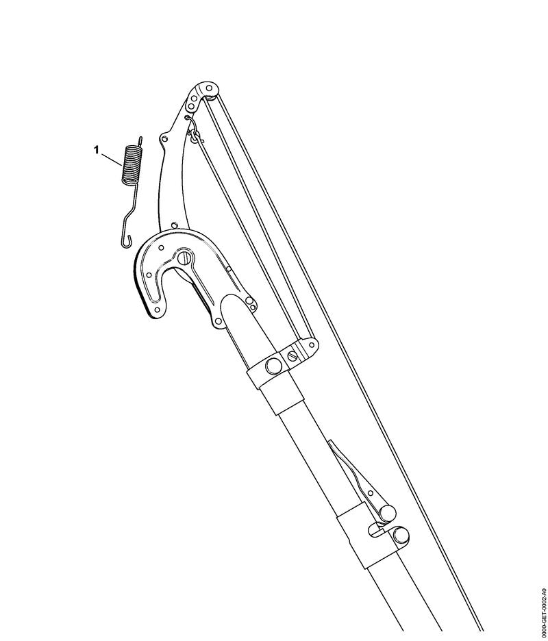STIHL 0000-881-9800 Veer positie 1 technische tekening