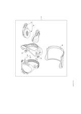 STIHL 0000-889-9027 Gelaatsbeschermer, venster positie 8 technische tekening