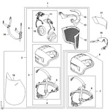 STIHL 0000-889-9070 Adapter voor oorkappen ADVANCE positie 11 technische tekening