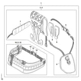 STIHL 0000-718-6406 Kussen positie 7 technische tekening