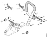 STIHL 9074-478-4545 bout IS-P6x26,5 positie 17 technische tekening