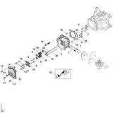 STIHL 0002-007-1000 set kleponderdelen positie 23 technische tekening