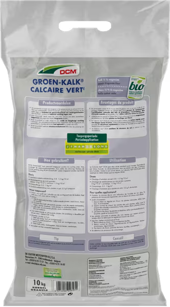 DCM Groen-Kalk Gekorrelde magnesiumkalk - 10 KG-keizers.nu