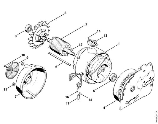 STIHL 9503-003-6560 Groefkogellager 6202-2Z positie 8 technische tekening