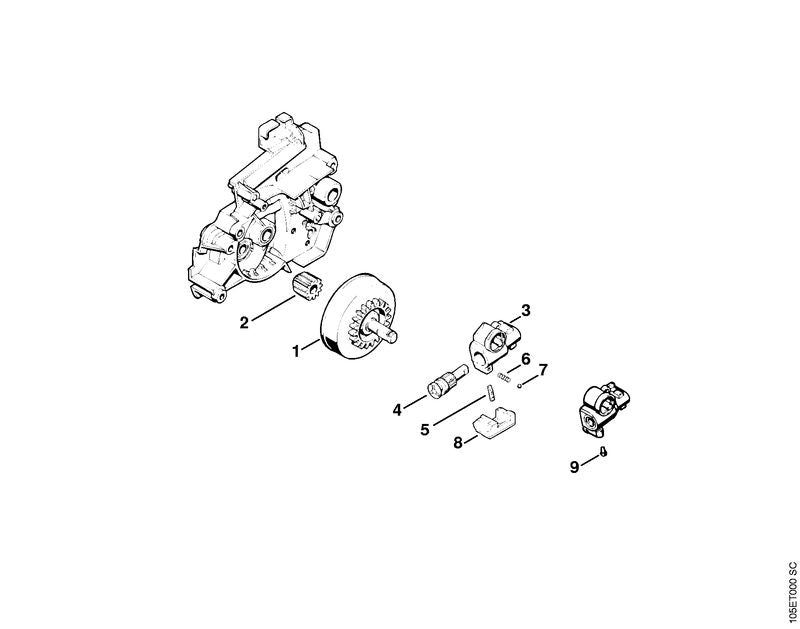 STIHL 9516-003-1220 Kogel Ø 3 mm positie 7 technische tekening
