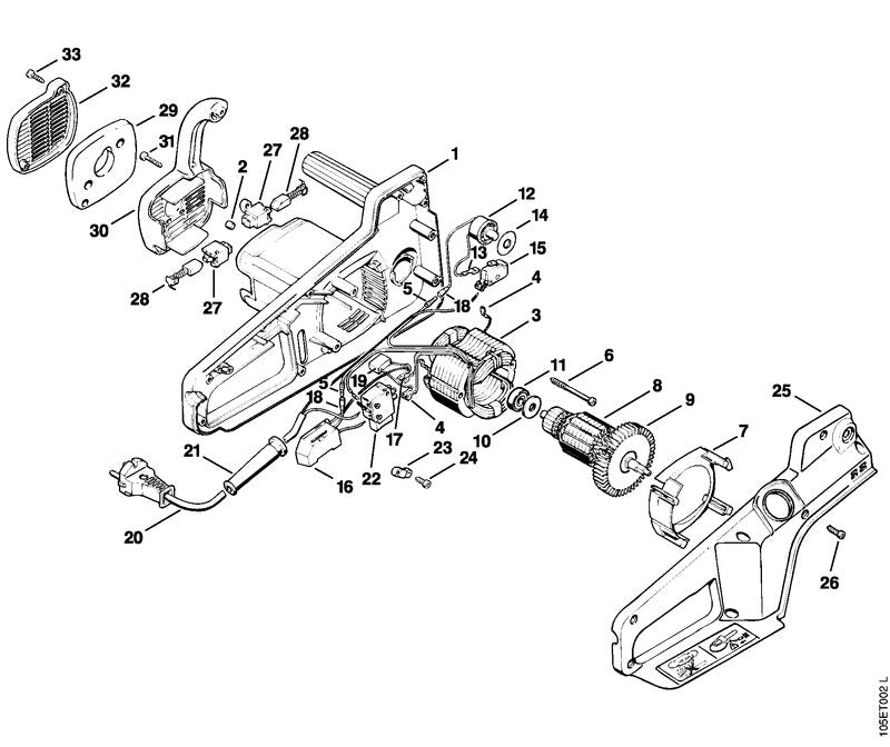 STIHL 1206-084-2605 Filter positie 29 technische tekening