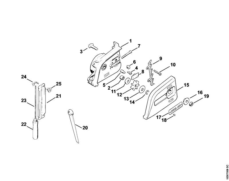 STIHL 0000-958-0506 ring positie 13 technische tekening