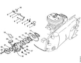 STIHL 1106-123-7600 Strip positie 20 technische tekening