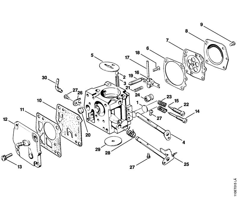 STIHL 1110-121-4800 Pompmembraan positie 10 technische tekening