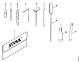 STIHL 0000-930-2207 Slang 3,1x5,7 mm x 3 m, R5 positie -1 technische tekening