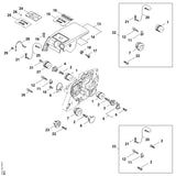 STIHL 9104-003-3065 Cilinderkopbout P6,3x18 positie 6 technische tekening