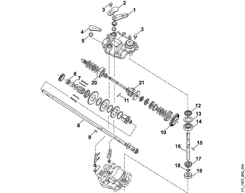STIHL 6105-642-1010 schotelwiel positie 10 technische tekening