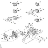 STIHL 9645-945-7485 O-ring 7x2,5 positie 5 technische tekening