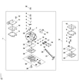 STIHL 1121-007-1062 Carb. membraanset positie 31 technische tekening