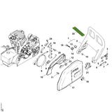 STIHL 9075-478-4165 Cilinderkopbout IS-D5x32 positie 16 technische tekening