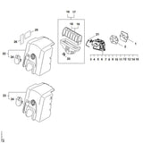 STIHL 1123-120-0606 Carburateur C1Q-S84H positie 7 technische tekening