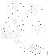 STIHL 1124-080-1607 Afdekkap positie 42 technische tekening