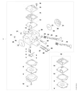 STIHL 1144-007-1700 Carb. membraanset positie 32 technische tekening