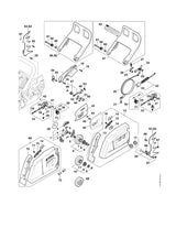 STIHL 0000-995-0805 Kraagmoer M10 positie 17 technische tekening