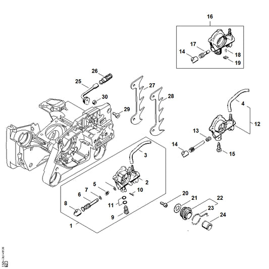 STIHL 1125-647-7800 Ring positie 21 technische tekening