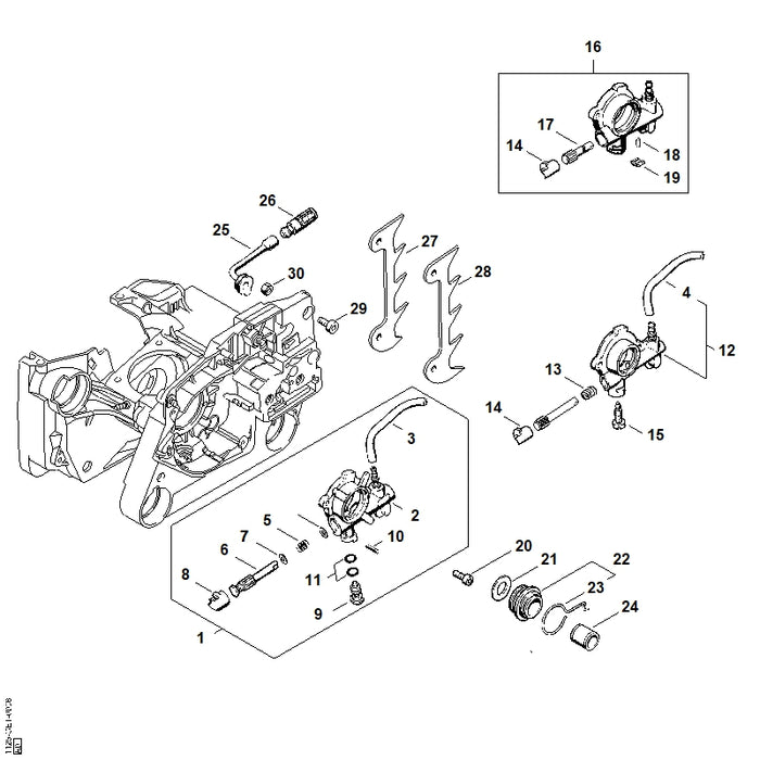 STIHL 1125-647-7800 Ring positie 21 technische tekening