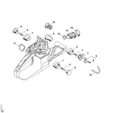 STIHL 1125-791-7300 Stop positie 7 technische tekening