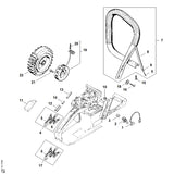 STIHL 0000-989-0815 Doorvoerrubber tegen regen positie 10 technische tekening