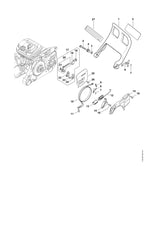 STIHL 0000-967-3915 Sticker positie 27 technische tekening