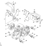 STIHL 1130-791-5900 Aanslagrubber positie 25 technische tekening