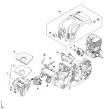 STIHL 1130-141-6300 Luchtgeleiding positie 9 technische tekening