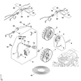 STIHL 1135-400-1308 Ontstekingsmoduul positie 8 technische tekening