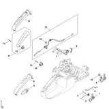 STIHL 1135-791-0601 Handgreepkom positie 17 technische tekening