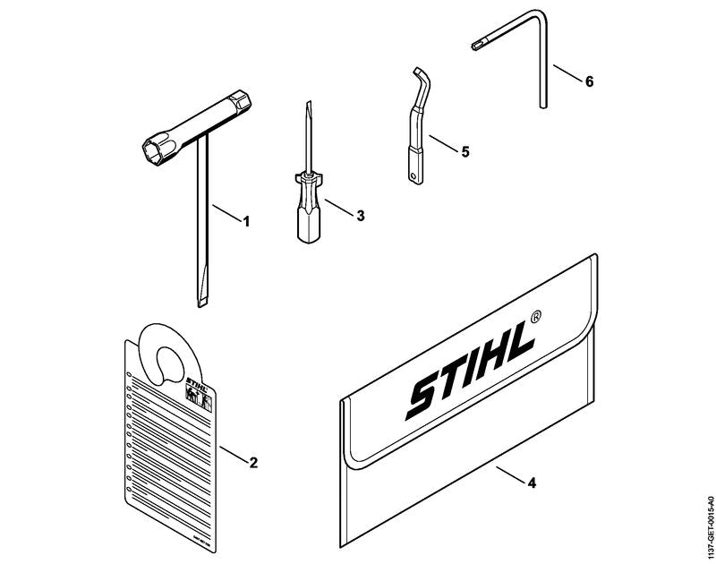 STIHL 0457-927-0002 Waarschuwingslabel positie 2 technische tekening