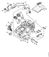 STIHL 0000-350-5802 Tankbe-/-ontluchting positie 23 technische tekening