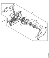 STIHL 0000-958-1020 Ring positie 8 technische tekening